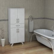 Pegai Nora 4 Kapak 1 Çekmece Banyo Dolabı Beyaz