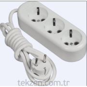 Pelsan Grup Priz Kablolu 3lü 3mt