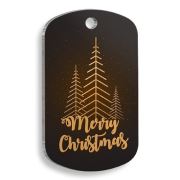Pet Tag Art - Christmas Serisi Gold Merry Christmas Asker Kedi ve Köpek Künyesi