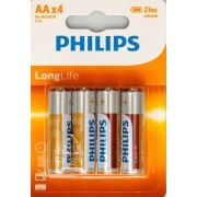 Philips Longlife AA 4'Lü Paket Kalem Pil
