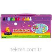 Pastel Boya 12 Renk Çantalı Altıgen