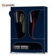 Prado Geniş Alttan Raflı Curved Bez Dolap Lacivert