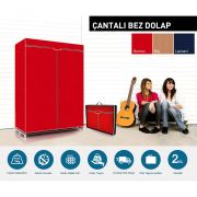 Prado Çantalı Bez Dolap - Kırmızı