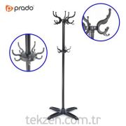 Prado Metal Gövdeli Standart Ayaklı Askılık Siyah