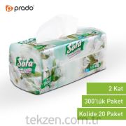 Prado Sofa Soft Tissue 2 Katlı Mendil Peçete - 20 PAKET