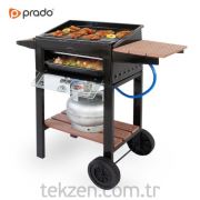 Prado Tekerlekli Lav Taşlı Tüplü Mangal Barbekü