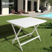 Prado Adaliss Katlanır Masa Beyaz ynp49