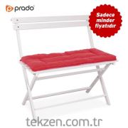Prado Bank Sandalye Minder Seti Kırmızı