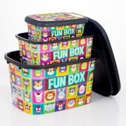 Prado FunBox Oyuncak Saklama Kutusu Seti 3'lü