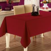 Prado Gofre Dertsiz Masa Örtüsü 150x220 Bordo