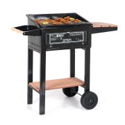Simline Tekerlekli Kömürlü Mangal Barbekü