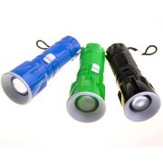 Zoomlu Led Bisiklet Farı ,Amp; El Feneri (Asorti)
