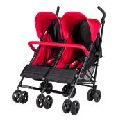 Prego 2074 Monart İkiz Bebek Arabası Kırmızı