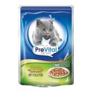 Prevital Sterile Parça Etli Ciğerli Soslu Kısırlaştırılmış Kedi Konservesi 100 Gr