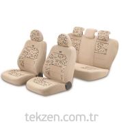 Pufi Gold Bonbon Koltuk Kılıfı Bej U+