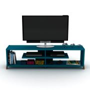 Rafevi Kipp Tv Ünitesi (Ceviz-Mavi)