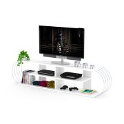 Rafevi Case TV Ünitesi (Beyaz-Krom)