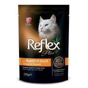 Reflex Plus Tavşan ve Ördekli Pouch Kedi Konserve Jöle İçinde Et Parçacıklı 100 gr