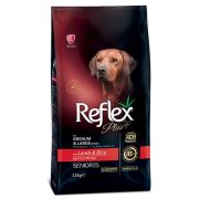 Reflex Plus Orta Ve Büyük Irk +7 Yaş İçin Kuzulu Etli Yaşlı Köpek Maması 15 Kg