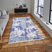 Reform Halı Sır 3907 Mavi Makine Halısı 100x200 cm