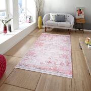 Reform Halı Şiir Koleksiyonu 6703 Pembe Makine Halısı 80x300 cm