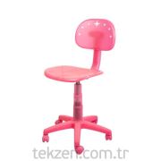 Çalışma Sandalyesi Plastik Pembe 47x38x77-89 MK1075