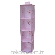 Organizer 3 Gözlü Çocuk İçin Pembe 30x120 cm HS1064J -XPY594-M