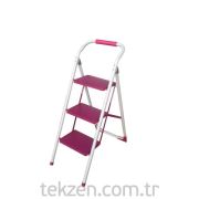 Rem PT2060-3 Pembe 3 Basamaklı Merdiven
