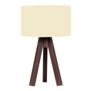 Tripod Abajur Krem Şapka + Kahve Ayak - EL1025