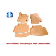 Bmw 5 Serisi E60 2004-2009 3D Havuzlu Paspas BEJ ( KREM )