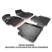 Dacia Duster 4x4 2010-2017 3D Havuzlu Paspas Siyah