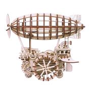 Mekanik Çarklı Hava Gemisi 3D Ahşap Puzzle LK702