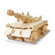 Tank, Hareketli, Uzaktan Kumandalı 3D Ahşap Puzzle V200