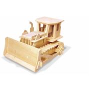 Buldozer, Hareketli, Uzaktan Kumandalı 3D Ahşap Puzzle V210
