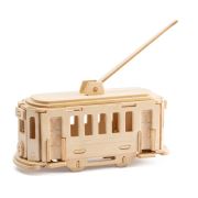 Troleybus Mini 3D Ahşap Puzzle JP268