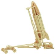 V2 Roket Mini 3D Ahşap Puzzle JP266