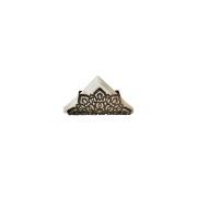Roy Home Peçetelik Motif Siyah Sarı Patine