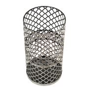 Roy Home Çok Amaçlı Sepet 250x480 mm Siyah Gümüş Patine