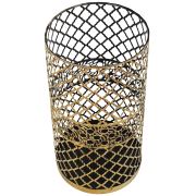 Roy Home Çok Amaçlı Sepet 250x480 mm Siyah Sarı Patine
