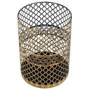 Roy Home Çok Amaçlı Sepet 350x480 mm Siyah Sarı Patine