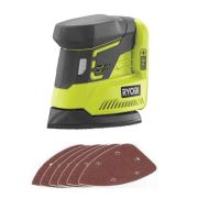 Ryobi R18PS0 18Volt Li-Ion (Akü Hariç) Mouse Çok Amaçlı Zımpara