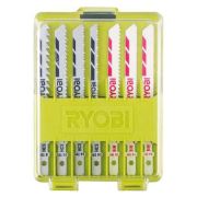 Ryobi RAK10JSB 10 Parça T Tipi Ahşap/Metal Dekupaj Bıçak Seti