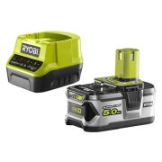 Ryobi RC18120150 18Volt / 5,0 Ah Li-Ion Yedek Akü ve Akü Şarj Cihazı