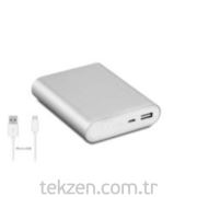 10400mAh Samsung Bataryalı Gümüş Renk Powerbank