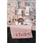 Şaheser 6 adet Nakışlı Mutfak Havlusu - Cupcake Baskılı