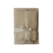Şaheser Banyo Havlu Takımı 2'li Set Renkli 17 50x90 - 70x140 cm