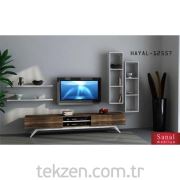 Hayal Tv Ünitesi Leon Ceviz & Parlak Beyaz 12557