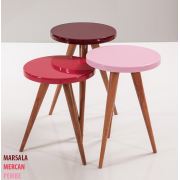 Sanal Mobilya Vella Zigon Sehpa Marsala Pembe Mercan