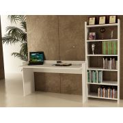 Sanal Mobilya Sirius Kitaplıklı Çalışma Masası 140-6B Beyaz