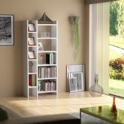 Sanal Mobilya Resital Beyaz Kitaplık 3D-2A-4B